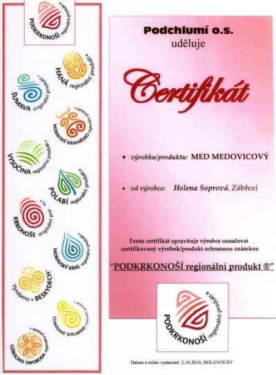 Regionální produkt Podkrkonoší 2010