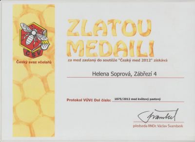 Zlatá medaile 2012