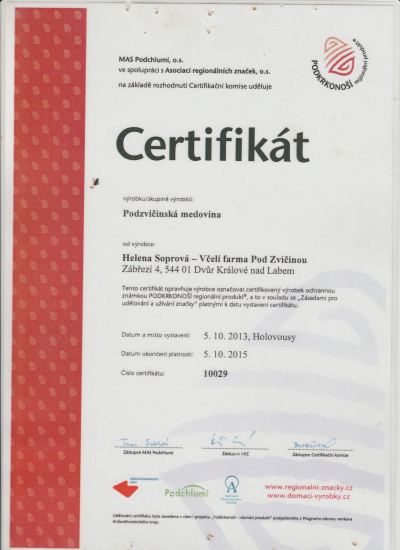 Regionální produkt Podkrkonoší 2013