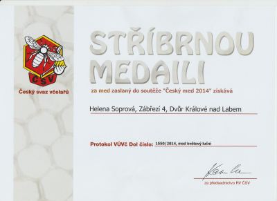 Stříbrná medaile 2014