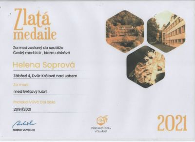 Zlatá medaile 2021